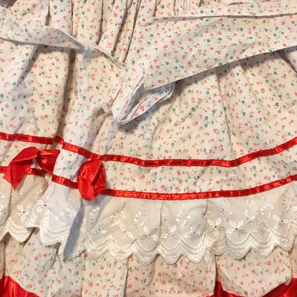 VINTAGE TODDLER KIDS RUFFLE TWIRL DRESS - Picture 3 of 3